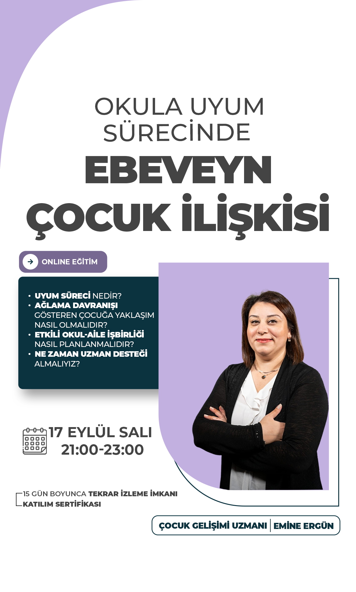 Okula Uyum Eğitimi Dikey Banner